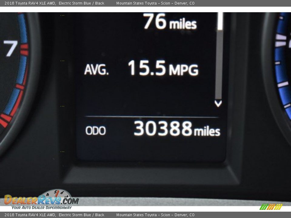 2018 Toyota RAV4 XLE AWD Electric Storm Blue / Black Photo #30