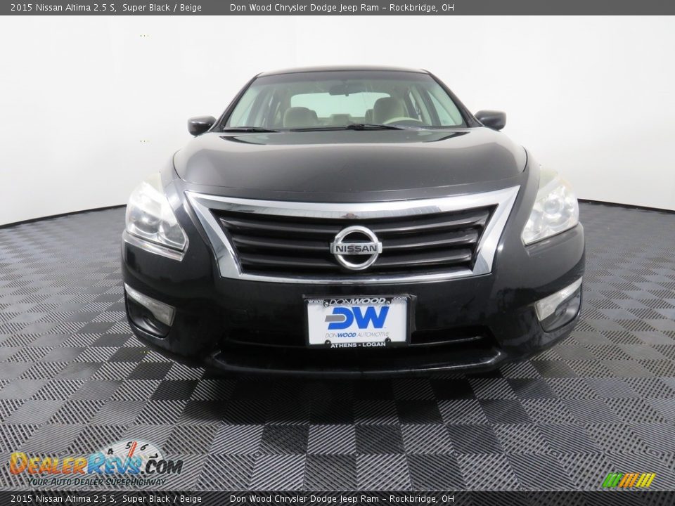 2015 Nissan Altima 2.5 S Super Black / Beige Photo #4