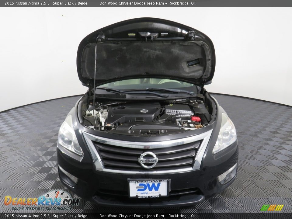 2015 Nissan Altima 2.5 S Super Black / Beige Photo #5