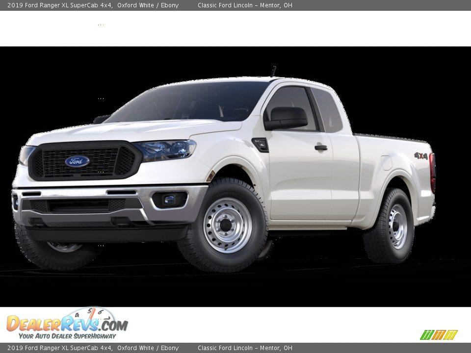 2019 Ford Ranger XL SuperCab 4x4 Oxford White / Ebony Photo #1