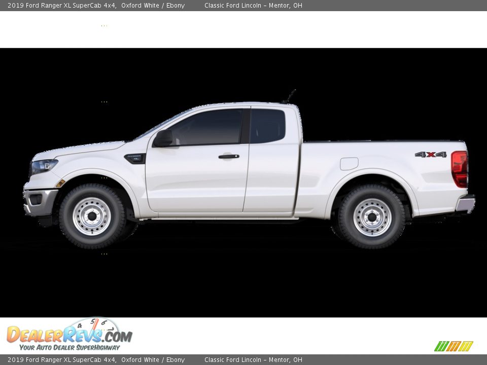 2019 Ford Ranger XL SuperCab 4x4 Oxford White / Ebony Photo #2