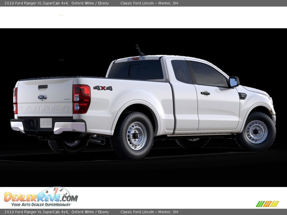 2019 Ford Ranger XL SuperCab 4x4 Oxford White / Ebony Photo #3