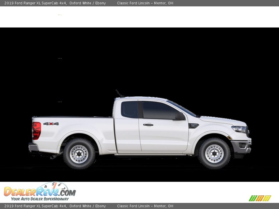 2019 Ford Ranger XL SuperCab 4x4 Oxford White / Ebony Photo #5