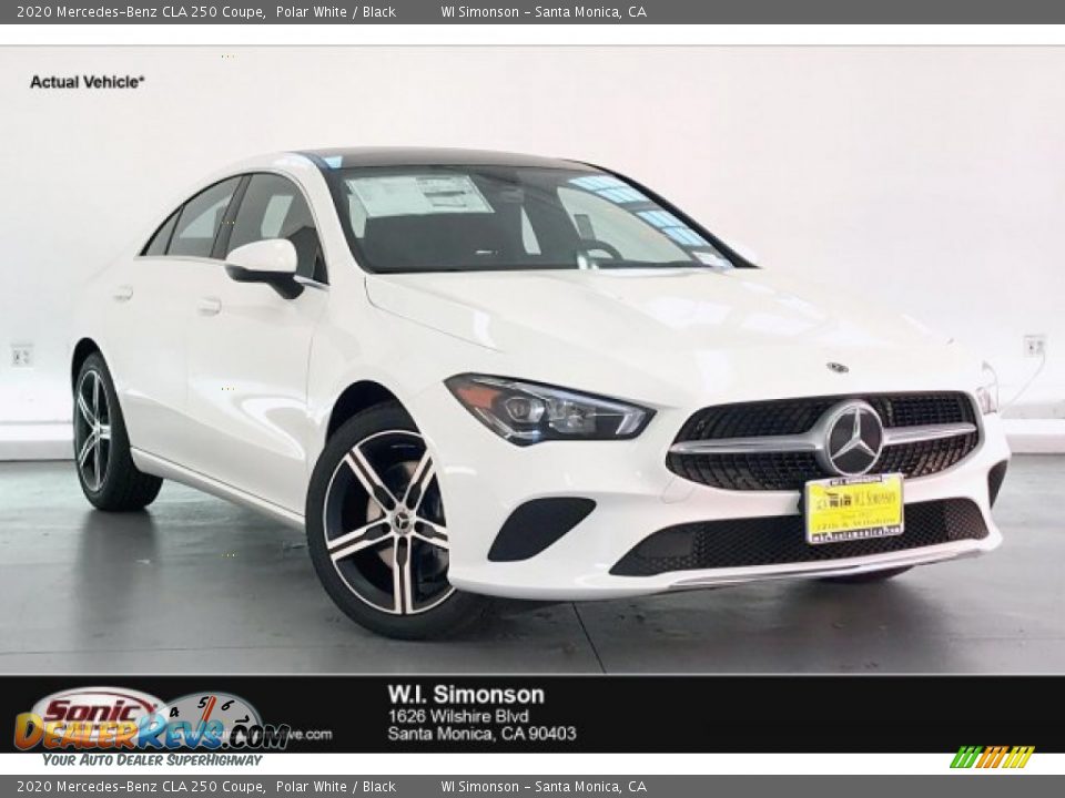 2020 Mercedes-Benz CLA 250 Coupe Polar White / Black Photo #1