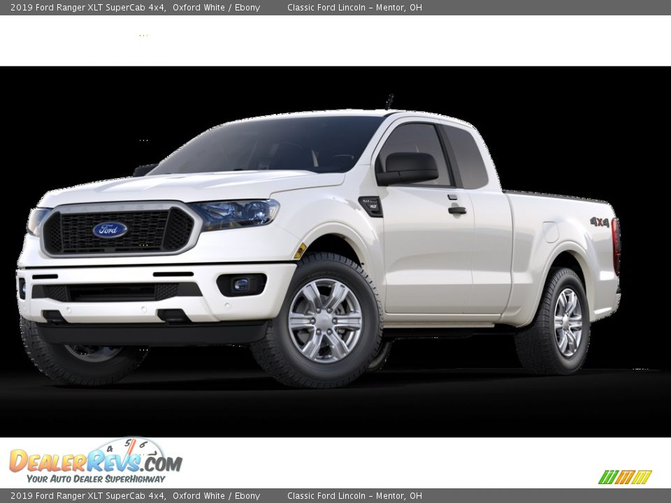 2019 Ford Ranger XLT SuperCab 4x4 Oxford White / Ebony Photo #1