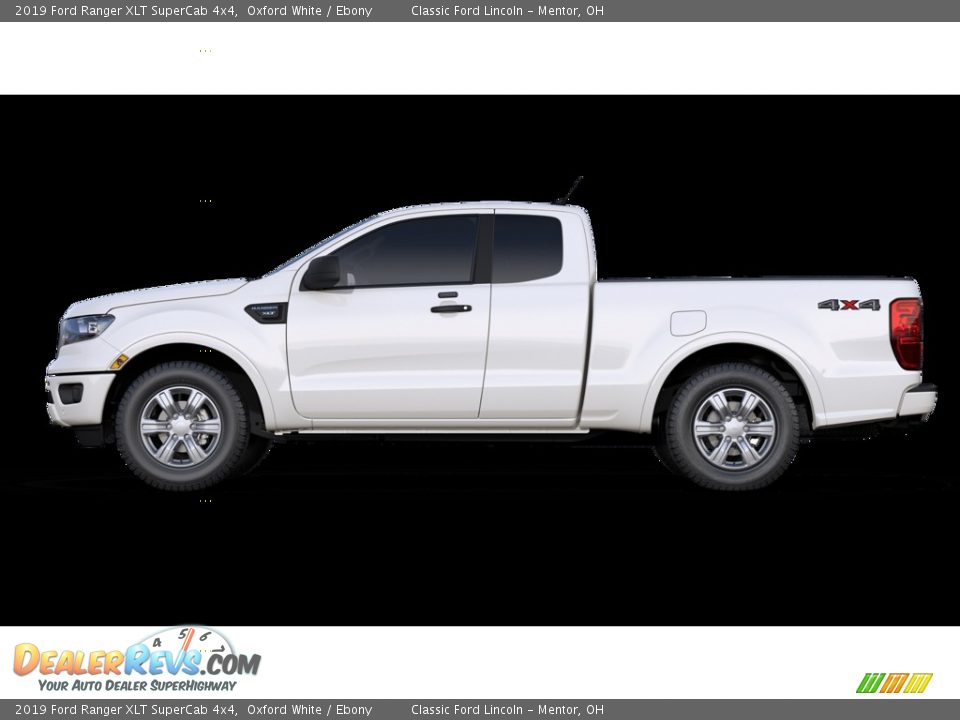 2019 Ford Ranger XLT SuperCab 4x4 Oxford White / Ebony Photo #2