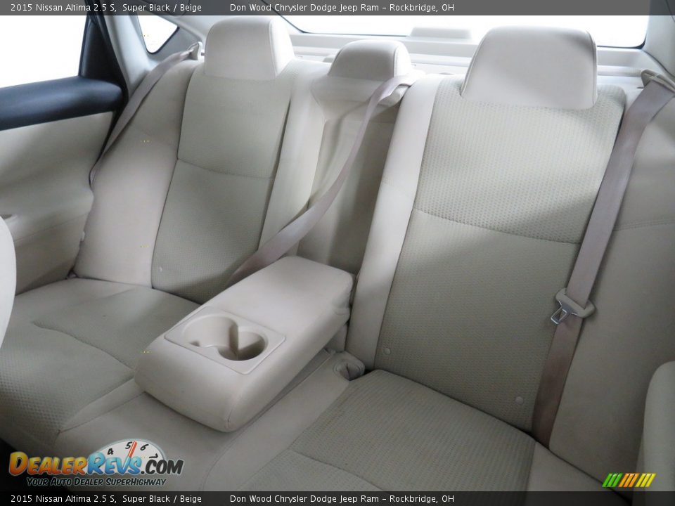 2015 Nissan Altima 2.5 S Super Black / Beige Photo #30