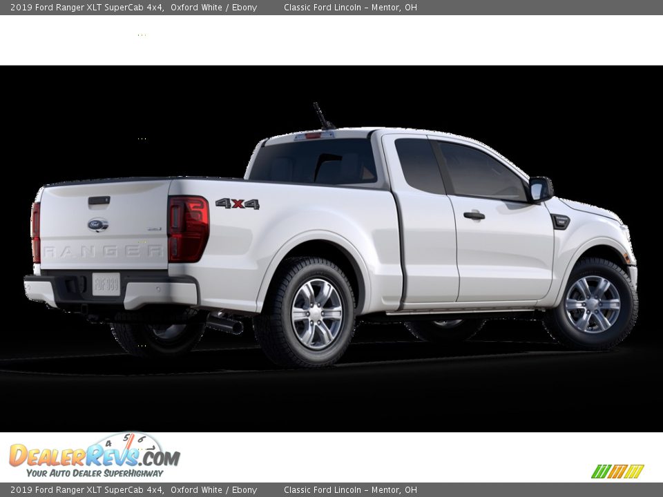 2019 Ford Ranger XLT SuperCab 4x4 Oxford White / Ebony Photo #3