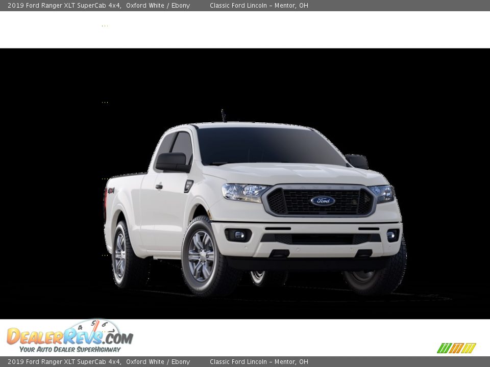 2019 Ford Ranger XLT SuperCab 4x4 Oxford White / Ebony Photo #4