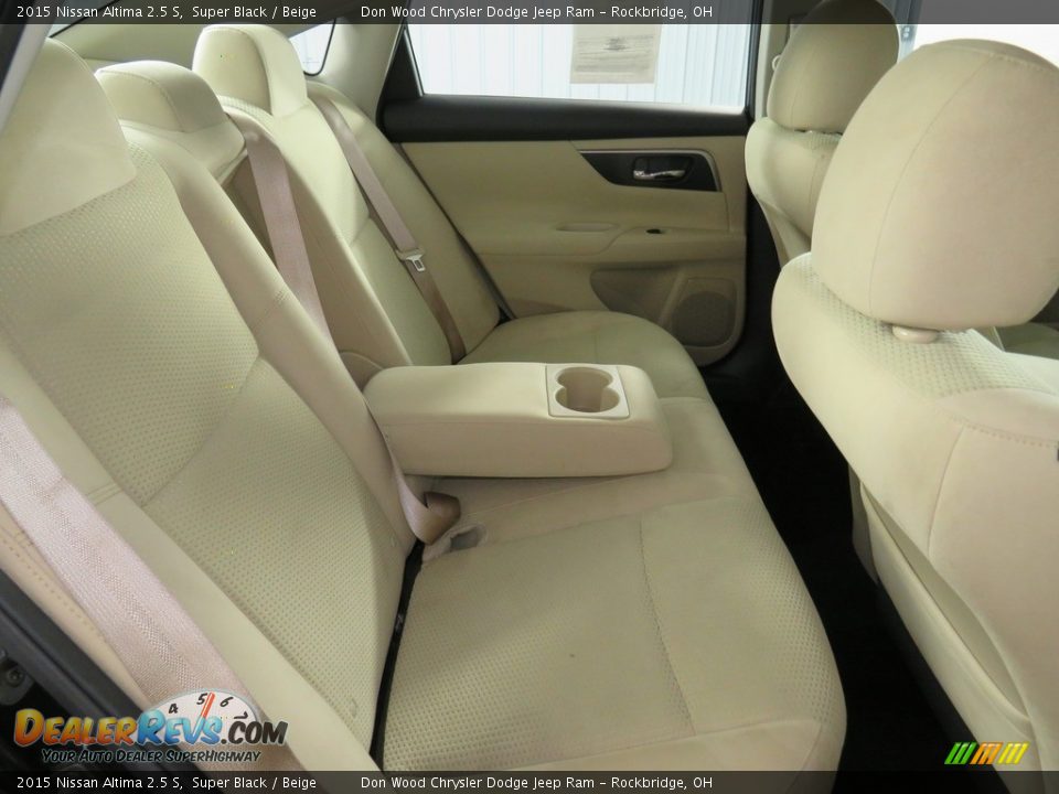 2015 Nissan Altima 2.5 S Super Black / Beige Photo #35