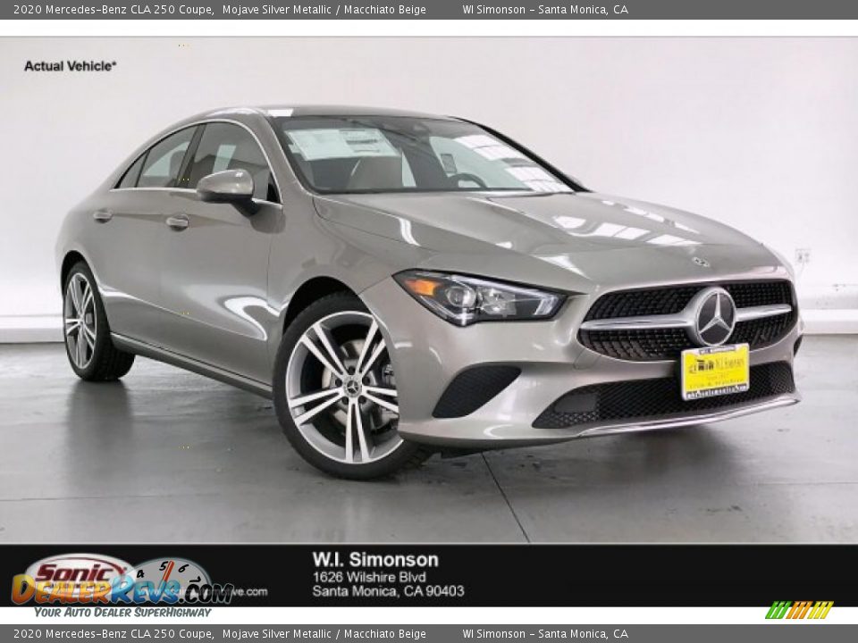 2020 Mercedes-Benz CLA 250 Coupe Mojave Silver Metallic / Macchiato Beige Photo #1
