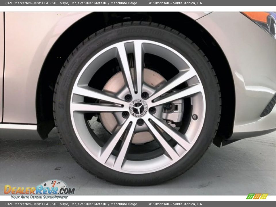 2020 Mercedes-Benz CLA 250 Coupe Mojave Silver Metallic / Macchiato Beige Photo #9