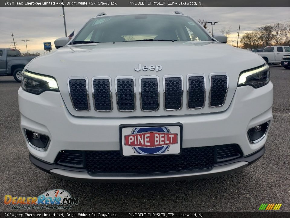 2020 Jeep Cherokee Limited 4x4 Bright White / Ski Gray/Black Photo #2