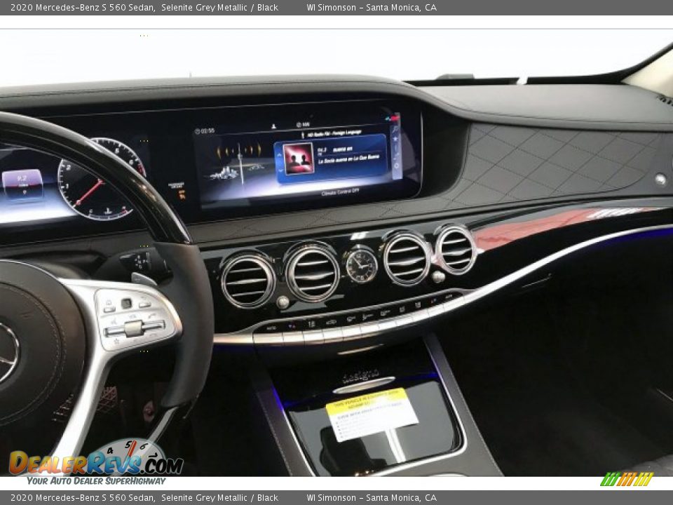 Dashboard of 2020 Mercedes-Benz S 560 Sedan Photo #6