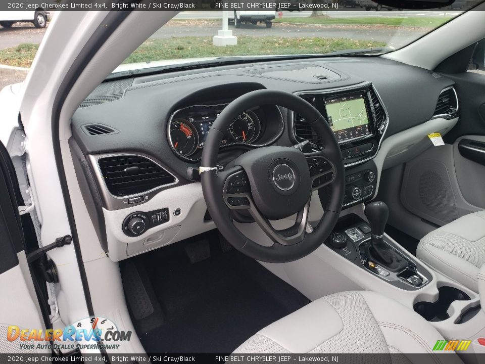 2020 Jeep Cherokee Limited 4x4 Bright White / Ski Gray/Black Photo #7