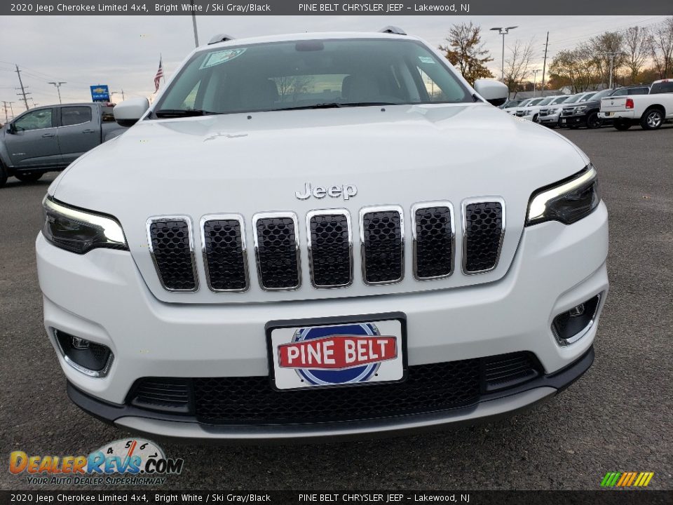 2020 Jeep Cherokee Limited 4x4 Bright White / Ski Gray/Black Photo #2