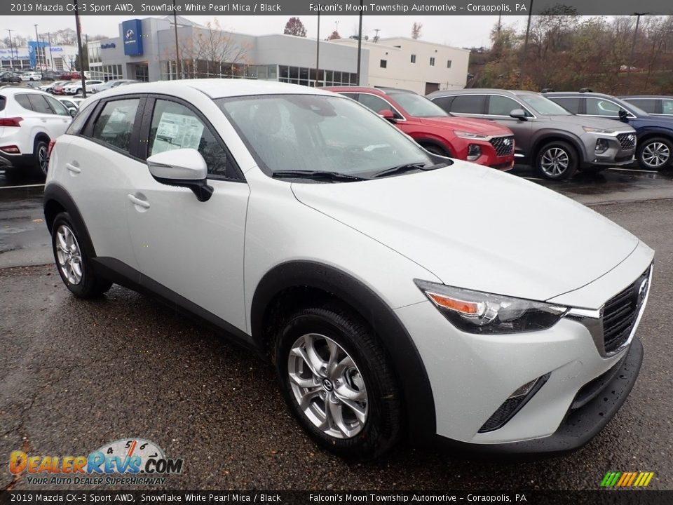 2019 Mazda CX-3 Sport AWD Snowflake White Pearl Mica / Black Photo #3