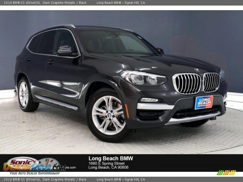 2019 BMW X3 sDrive30i Dark Graphite Metallic / Black Photo #1