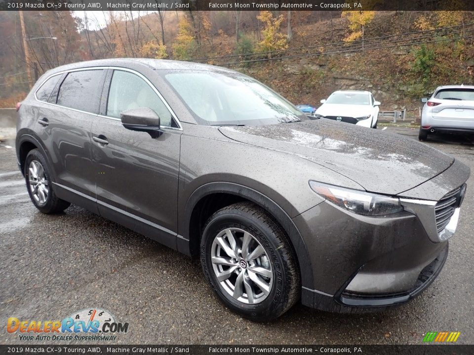 2019 Mazda CX-9 Touring AWD Machine Gray Metallic / Sand Photo #3