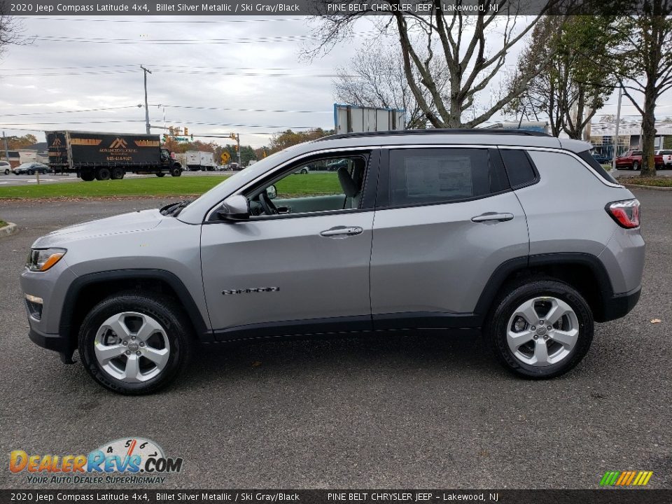 2020 Jeep Compass Latitude 4x4 Billet Silver Metallic / Ski Gray/Black Photo #3