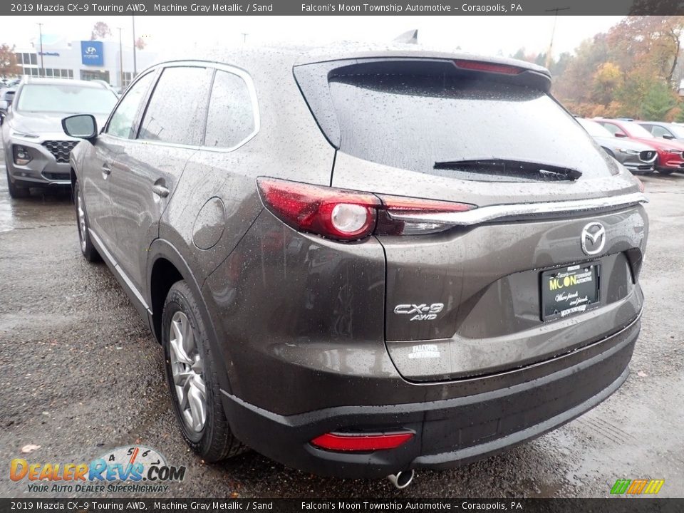 2019 Mazda CX-9 Touring AWD Machine Gray Metallic / Sand Photo #6
