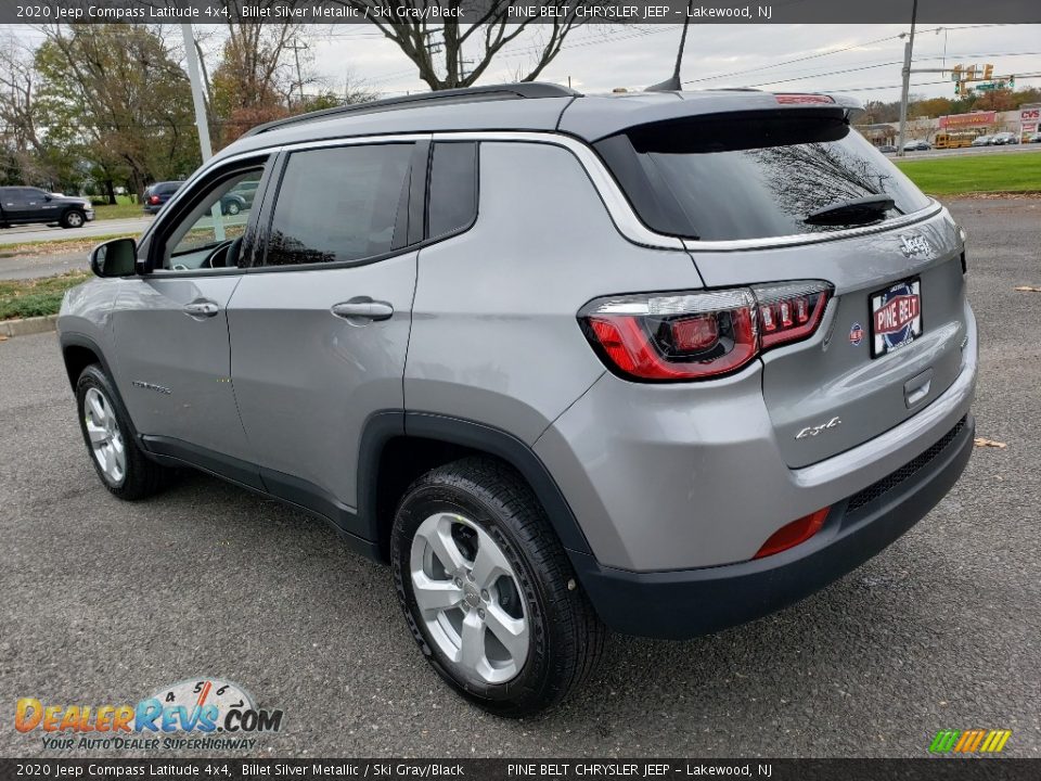 2020 Jeep Compass Latitude 4x4 Billet Silver Metallic / Ski Gray/Black Photo #4