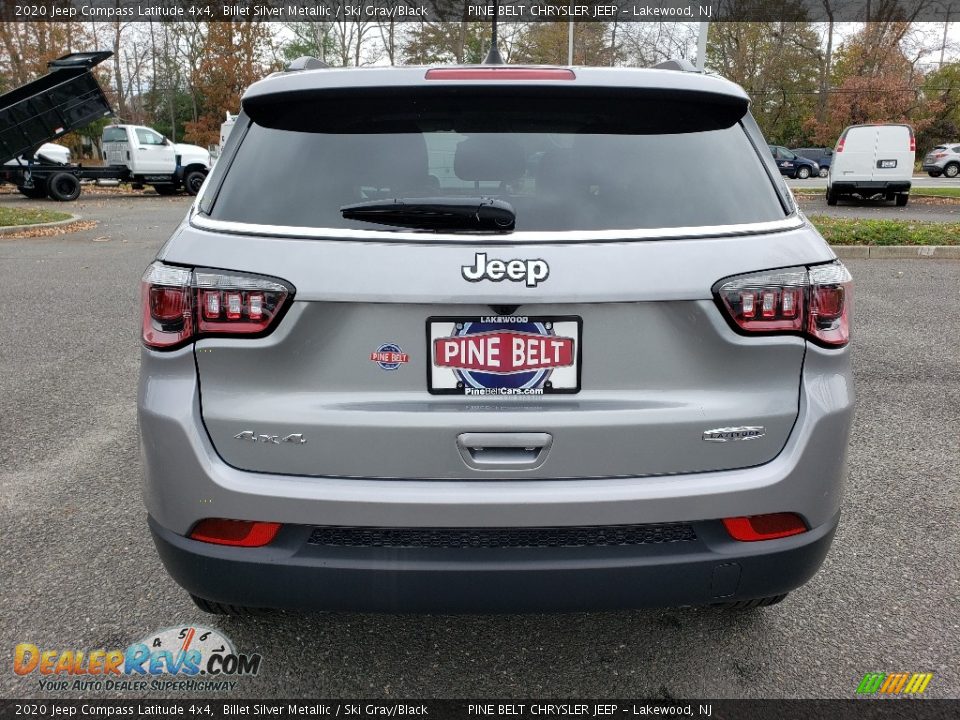 2020 Jeep Compass Latitude 4x4 Billet Silver Metallic / Ski Gray/Black Photo #5