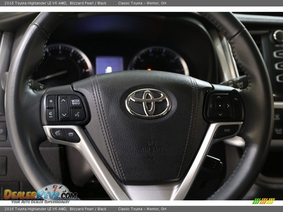 2016 Toyota Highlander LE V6 AWD Blizzard Pearl / Black Photo #6