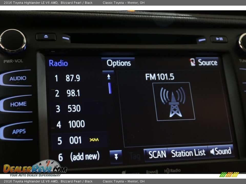2016 Toyota Highlander LE V6 AWD Blizzard Pearl / Black Photo #10