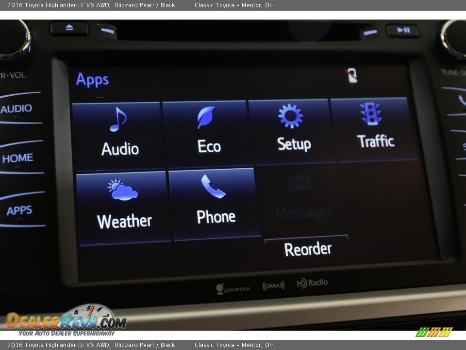 2016 Toyota Highlander LE V6 AWD Blizzard Pearl / Black Photo #11