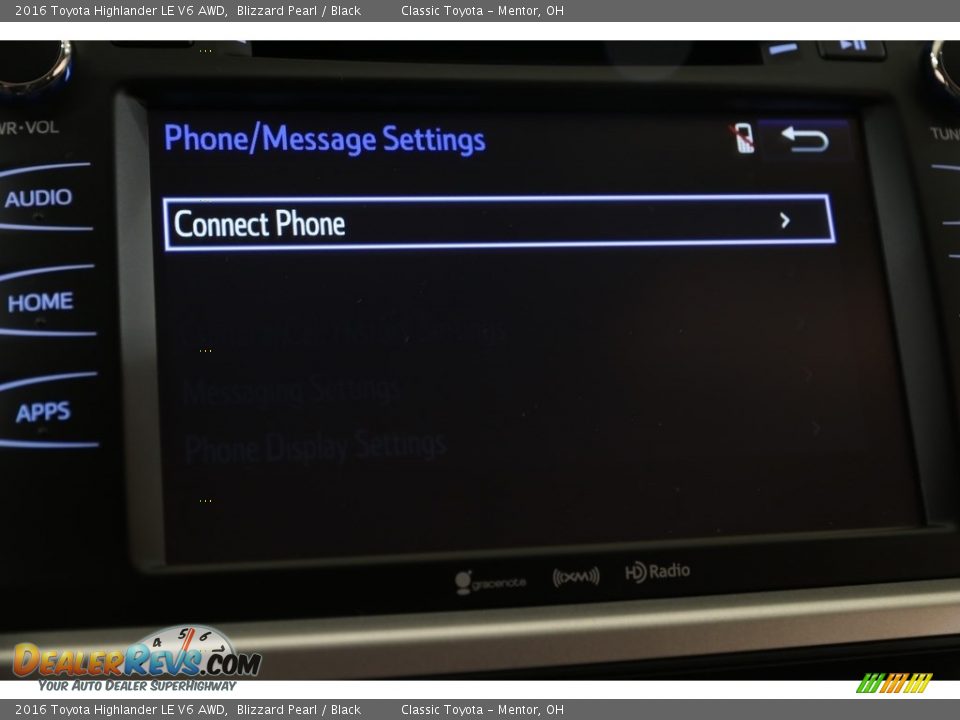 2016 Toyota Highlander LE V6 AWD Blizzard Pearl / Black Photo #14
