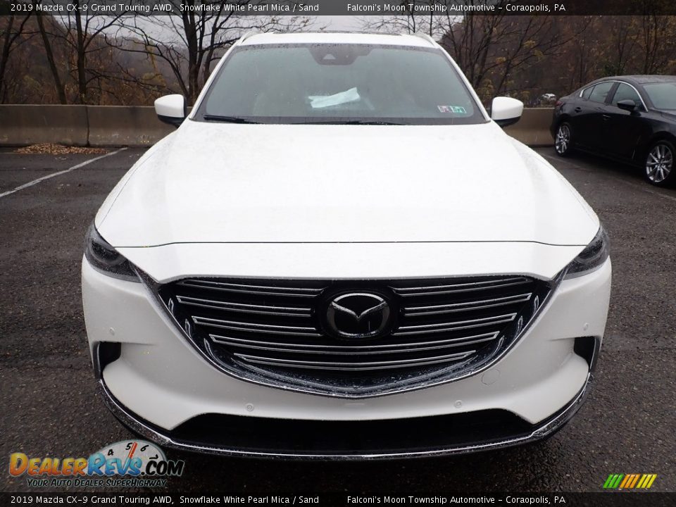 2019 Mazda CX-9 Grand Touring AWD Snowflake White Pearl Mica / Sand Photo #4