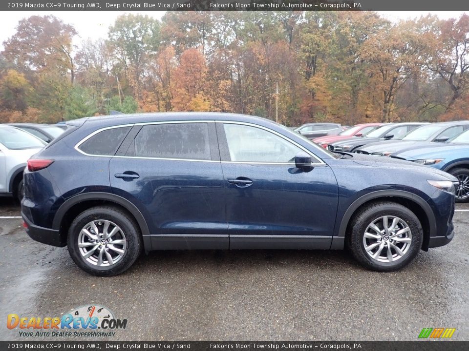 2019 Mazda CX-9 Touring AWD Deep Crystal Blue Mica / Sand Photo #1