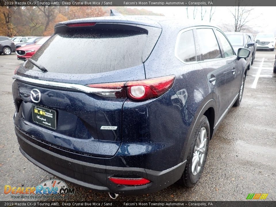 2019 Mazda CX-9 Touring AWD Deep Crystal Blue Mica / Sand Photo #2