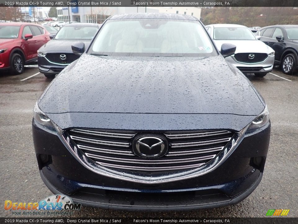 2019 Mazda CX-9 Touring AWD Deep Crystal Blue Mica / Sand Photo #4