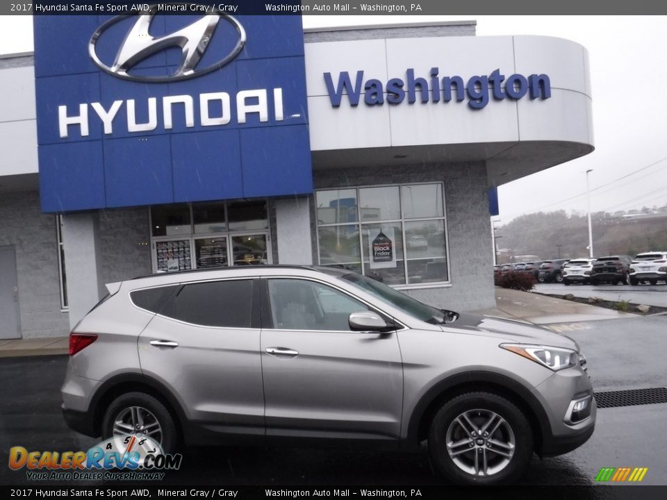 2017 Hyundai Santa Fe Sport AWD Mineral Gray / Gray Photo #2