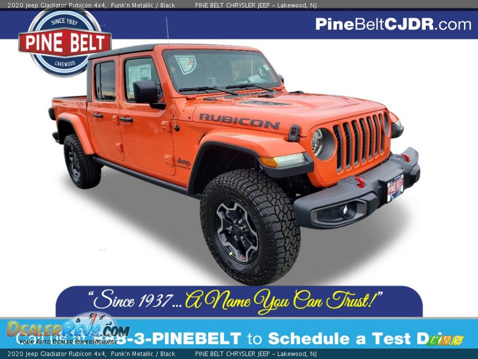 2020 Jeep Gladiator Rubicon 4x4 Punk'n Metallic / Black Photo #1