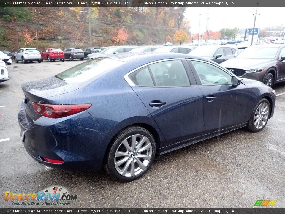 2020 Mazda MAZDA3 Select Sedan AWD Deep Crystal Blue Mica / Black Photo #2