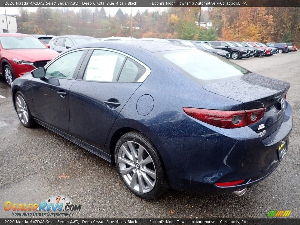 2020 Mazda MAZDA3 Select Sedan AWD Deep Crystal Blue Mica / Black Photo #6