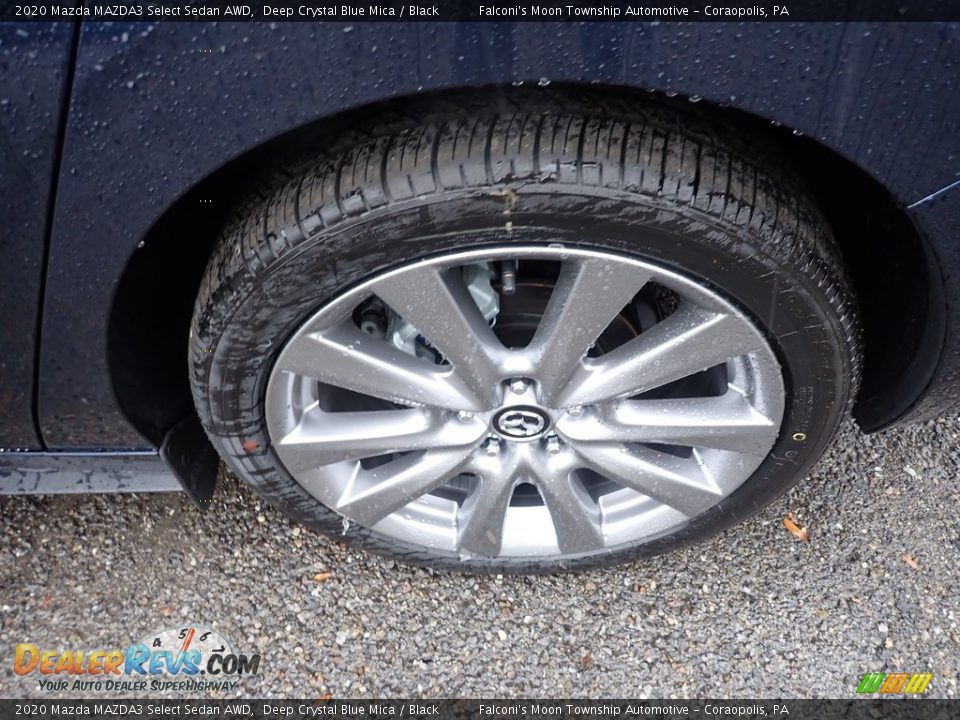 2020 Mazda MAZDA3 Select Sedan AWD Deep Crystal Blue Mica / Black Photo #7