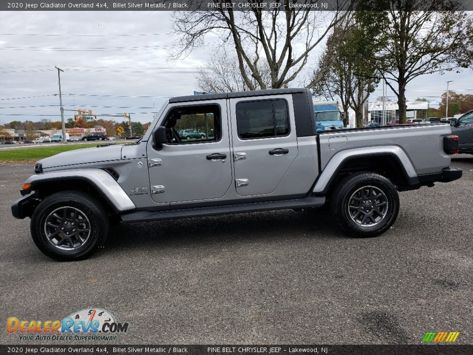 2020 Jeep Gladiator Overland 4x4 Billet Silver Metallic / Black Photo #3