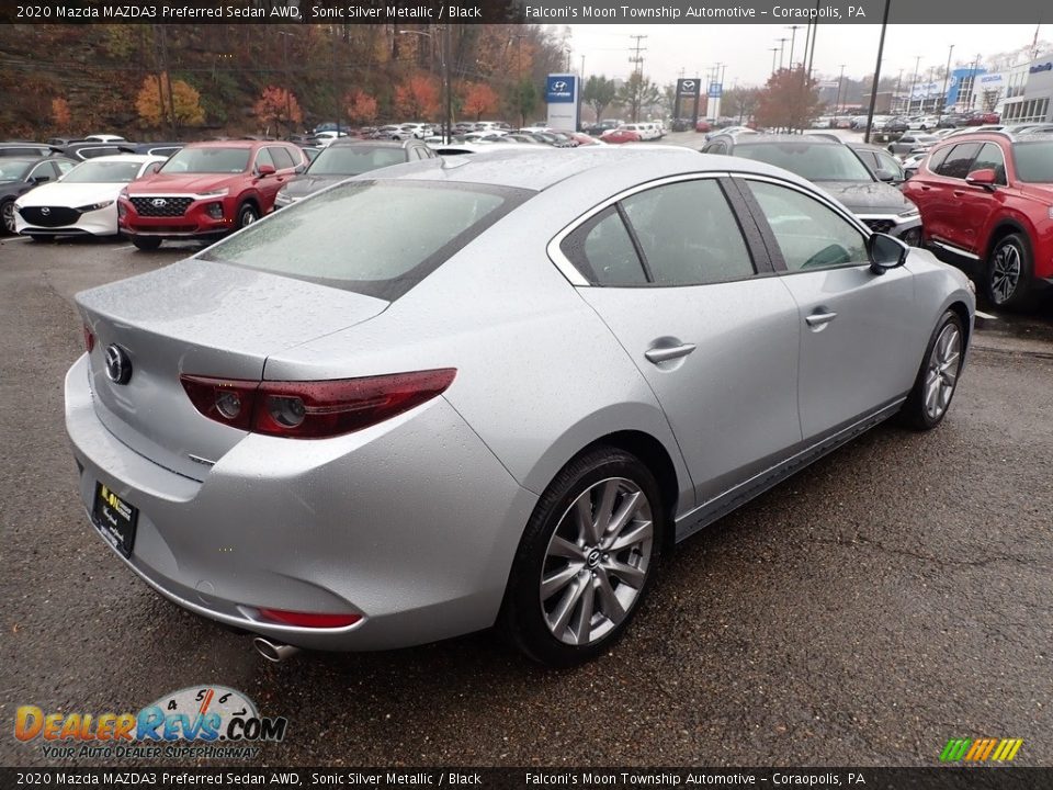 2020 Mazda MAZDA3 Preferred Sedan AWD Sonic Silver Metallic / Black Photo #2