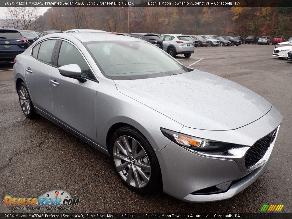 Front 3/4 View of 2020 Mazda MAZDA3 Preferred Sedan AWD Photo #3