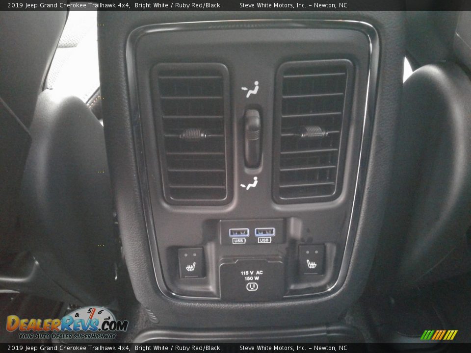 2019 Jeep Grand Cherokee Trailhawk 4x4 Bright White / Ruby Red/Black Photo #15