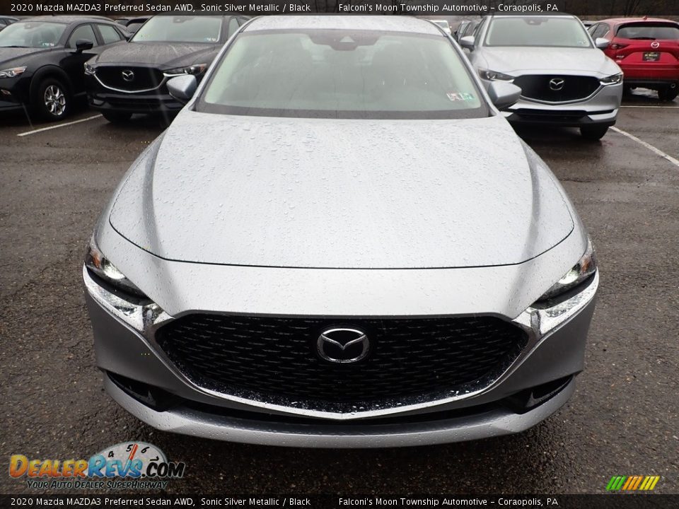 2020 Mazda MAZDA3 Preferred Sedan AWD Sonic Silver Metallic / Black Photo #4