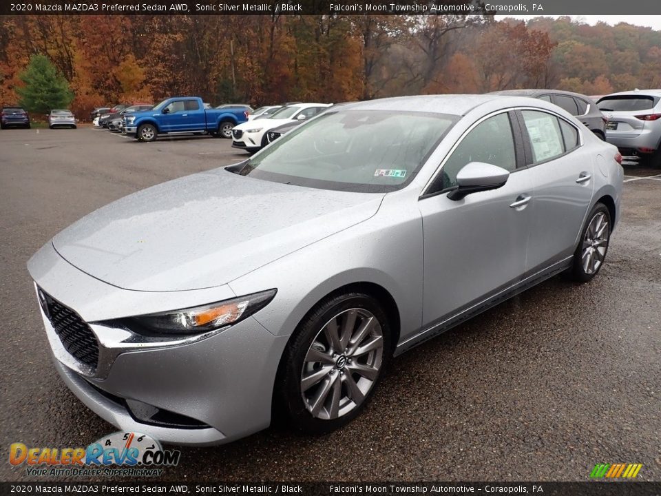 2020 Mazda MAZDA3 Preferred Sedan AWD Sonic Silver Metallic / Black Photo #5