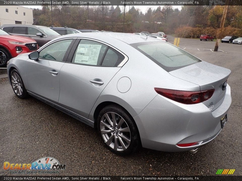 2020 Mazda MAZDA3 Preferred Sedan AWD Sonic Silver Metallic / Black Photo #6