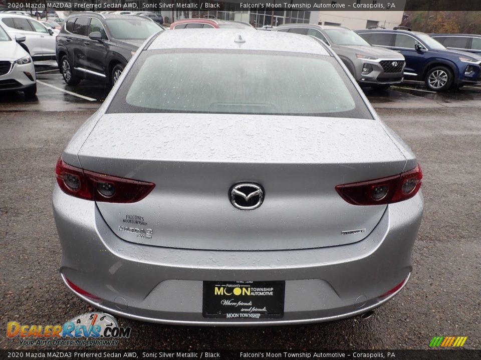 2020 Mazda MAZDA3 Preferred Sedan AWD Sonic Silver Metallic / Black Photo #7