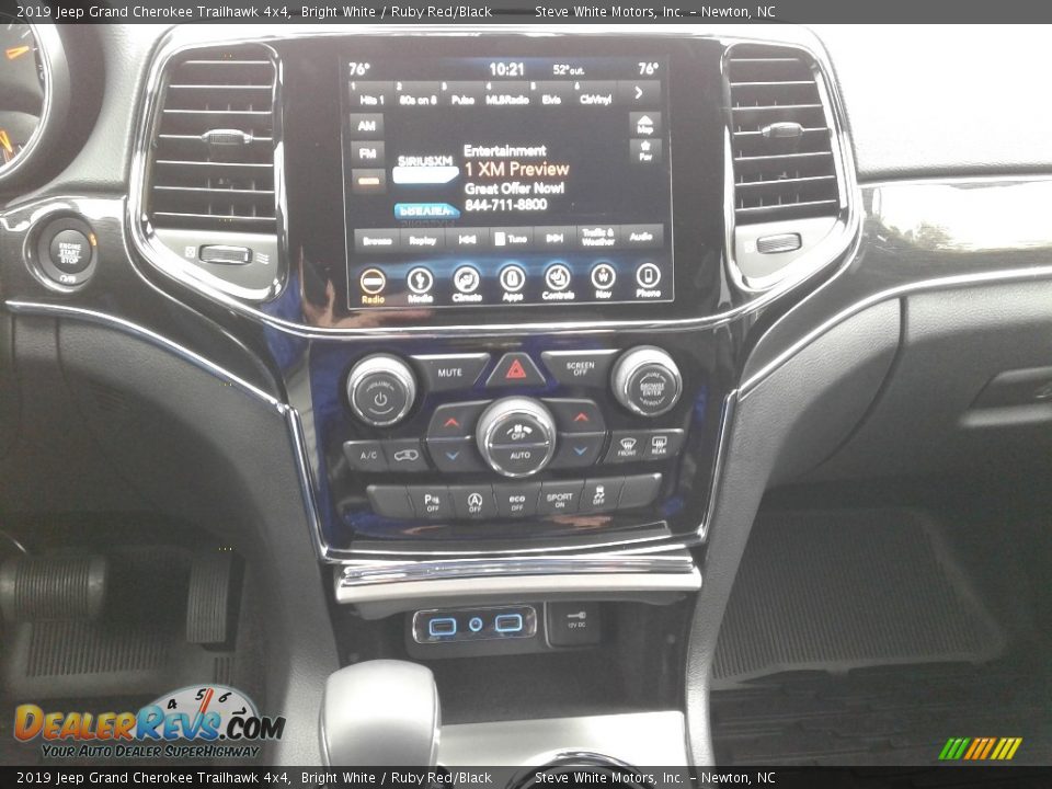 2019 Jeep Grand Cherokee Trailhawk 4x4 Bright White / Ruby Red/Black Photo #22