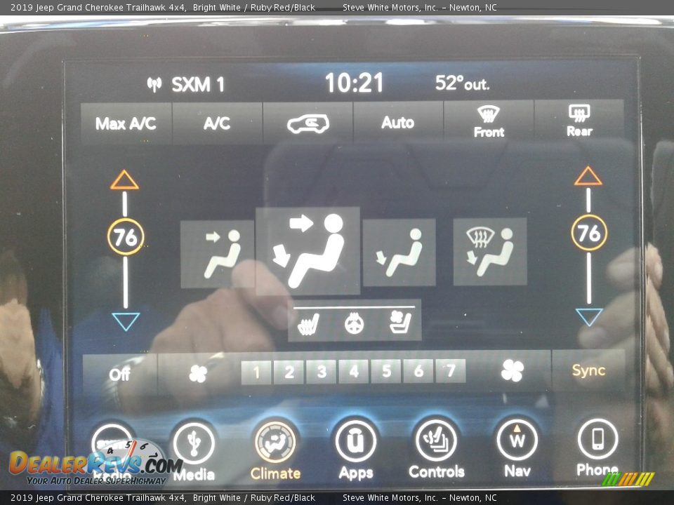 2019 Jeep Grand Cherokee Trailhawk 4x4 Bright White / Ruby Red/Black Photo #26